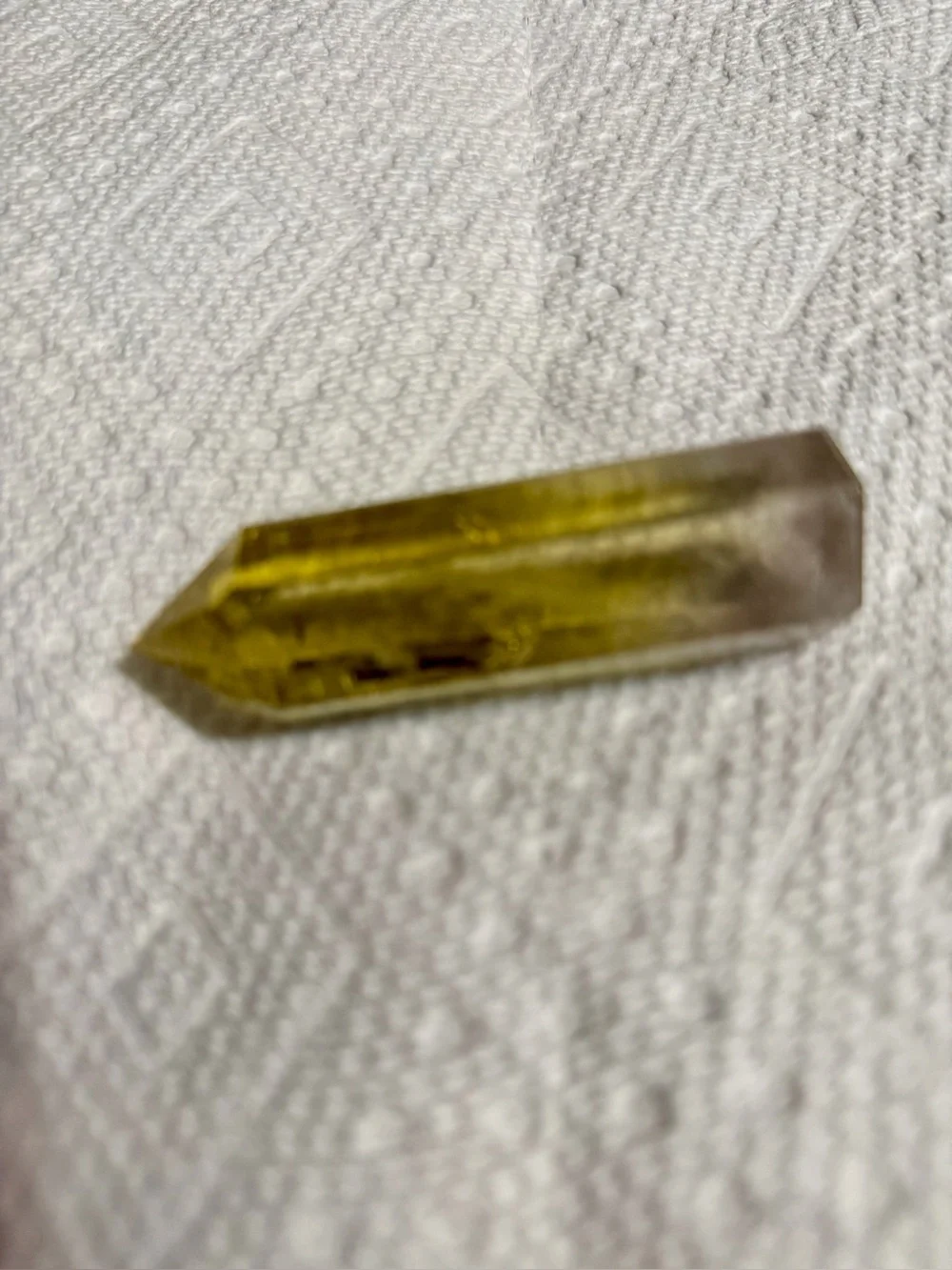 Yellow Crystal Point Accent